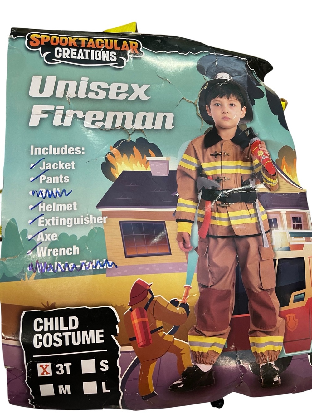 Spooktacular Creations Child's Firemans Costume - Size 3T